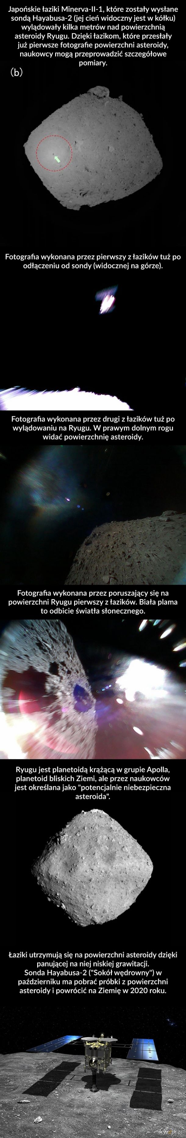 Pierwsze zdjęcia z powierzchni asteroidy