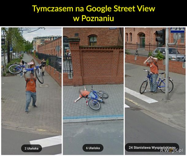 Dziwne rzeczy znalezione na Google Street View
