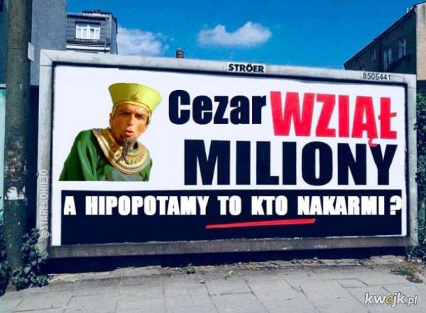 Cezar wziął miliony
