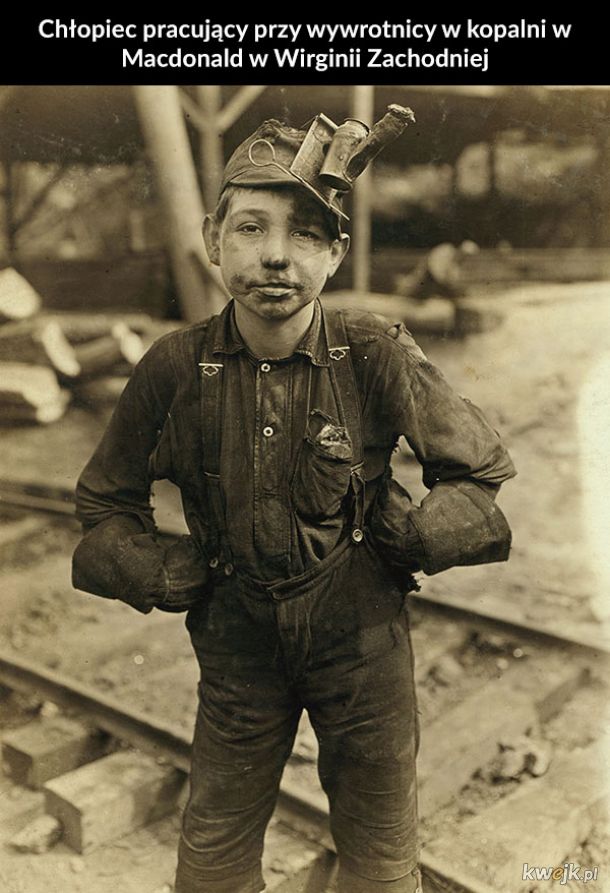 Zdjęcia z początku XX wieku przedstawiające pracujące dzieci