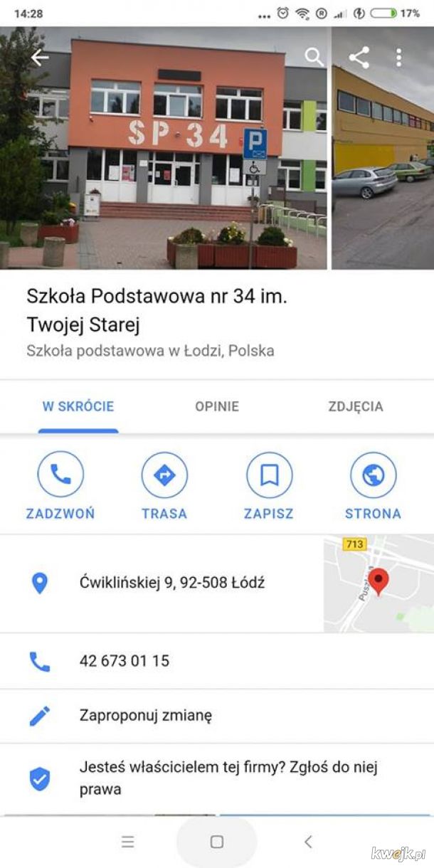Ktoś na Google pozmieniał nazwy Polskich szkół. Oto efekty!