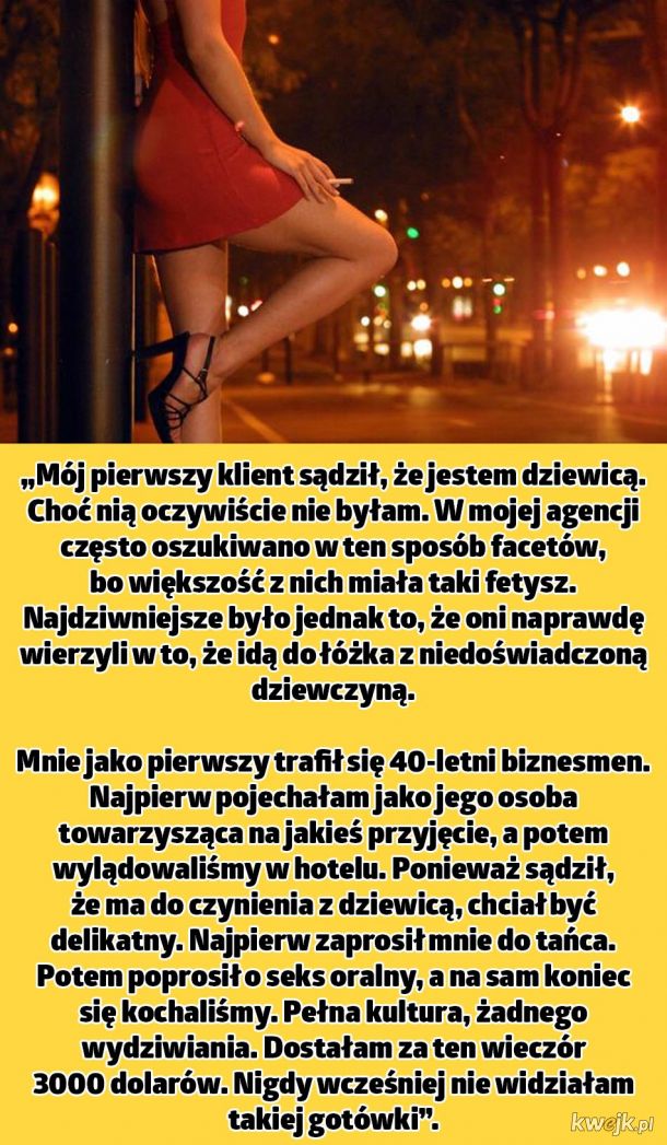 Spowiedzi prostytutek o ich pierwszym dniu w zawodzie