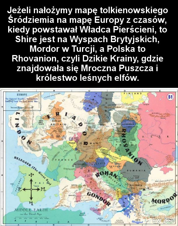 Europa według Tolkiena