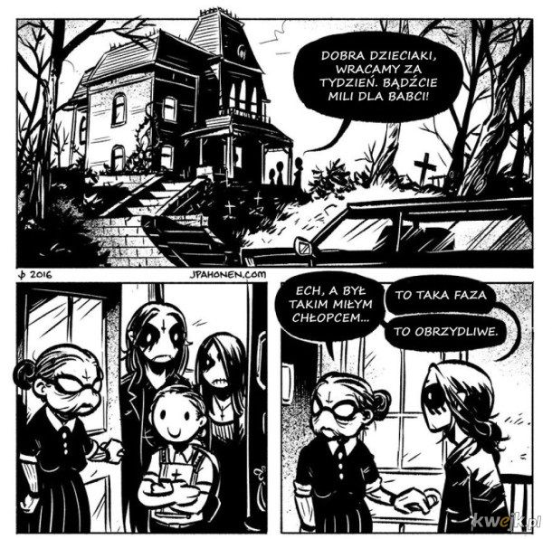 Komiksy z przygodami uroczej, black metalowej rodzinki, obrazek 2