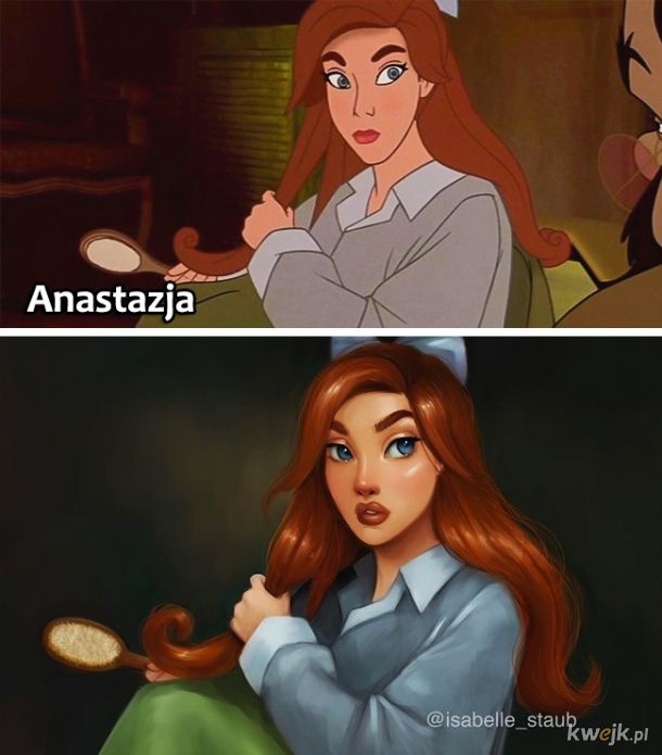 Tak wyglądałyby księżniczki Disneya gdyby zostały narysowane w dzisiejszych czasach