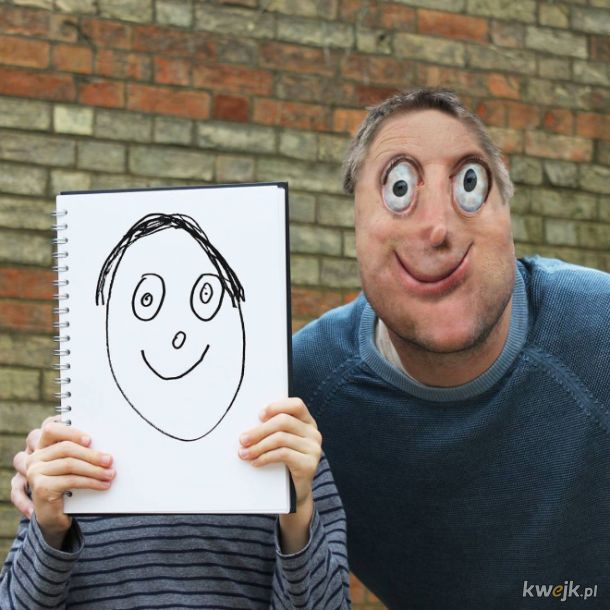 Ojciec przerabia rysunki swojego dziecka w "prawdziwe" postacie, obrazek 16