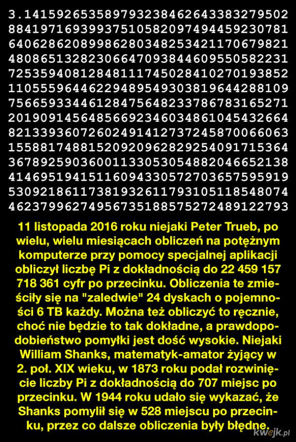 Ciekawostki o liczbie Pi z okazji Dnia Liczby Pi