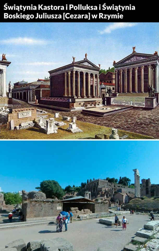 Zabytki w starożytnym Rzymie kiedyś i dziś, obrazek 11