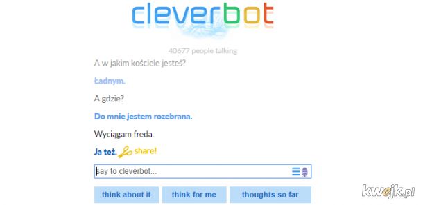 To jest tylko CleverBot