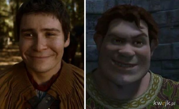 Podobieństwa między Shrekiem a Grą o Tron