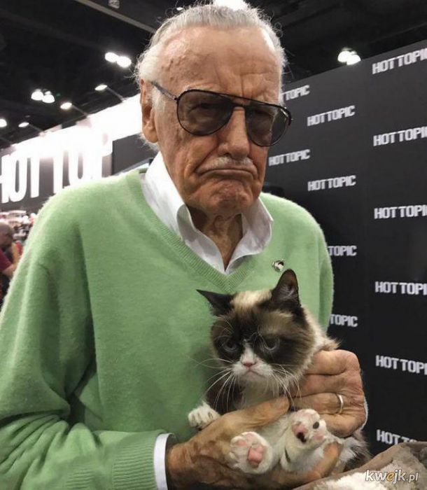 Grumpy Cat i Stan Lee