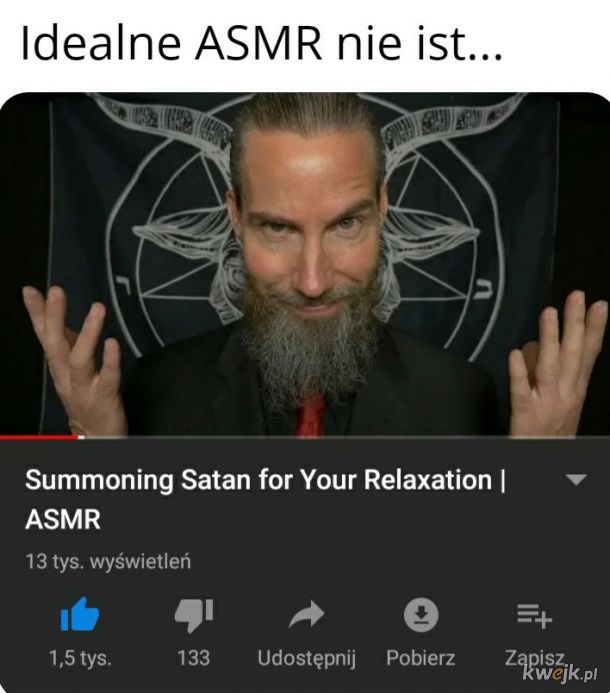 ASMR, czyli śpij lepiej z Szatanem