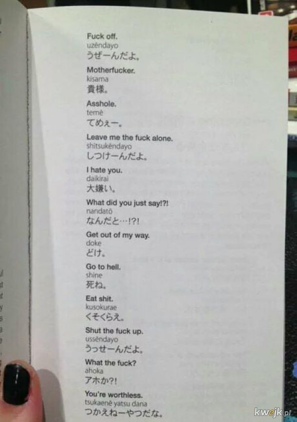 Poznaj te słownictwo zanim wyjedziesz do Japonii.