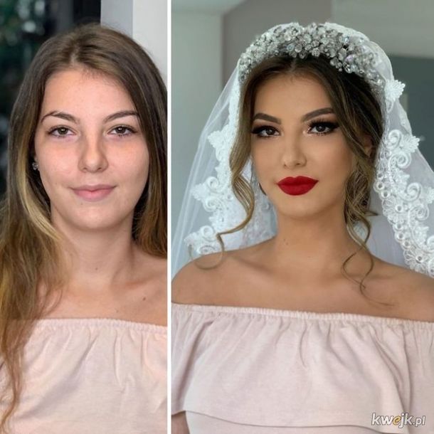 Zdjęcia przed i po zrobieniu makijażu pannom młodym!, obrazek 19