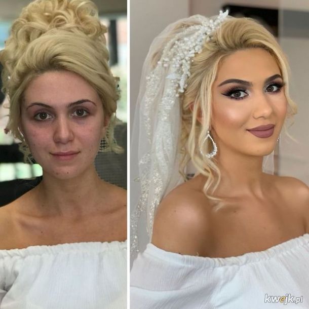 Zdjęcia przed i po zrobieniu makijażu pannom młodym!, obrazek 18