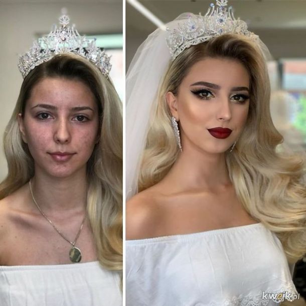 Zdjęcia przed i po zrobieniu makijażu pannom młodym!, obrazek 12