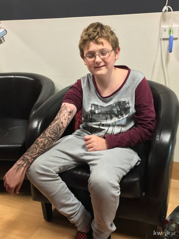 Tatuażysta z Nowej Zelandii robi fejkowe super tatuaże dzieciom przewlekle hospitalizowanym, obrazek 7