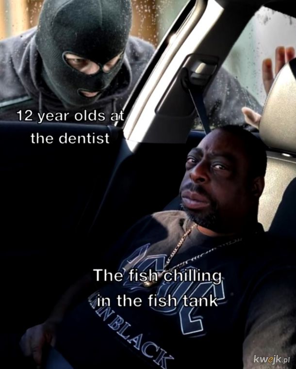 Ja vs ta rybka w akwarium u dentysty