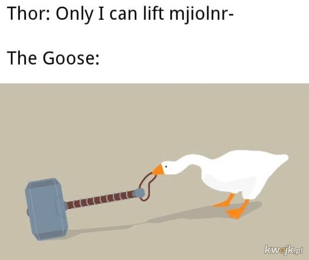 Memy z wiralową grą Untitled Goose Game