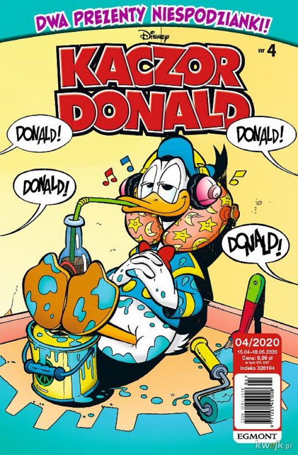 Kaczor Donald 2020-04 już w sprzedaży ! W środku aż 45 stron komiksów !