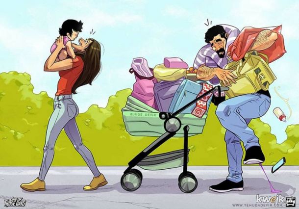 Yehuda Devir (wciąż) ilustruje swoje życie z żoną - i nowo narodzoną córką, obrazek 17