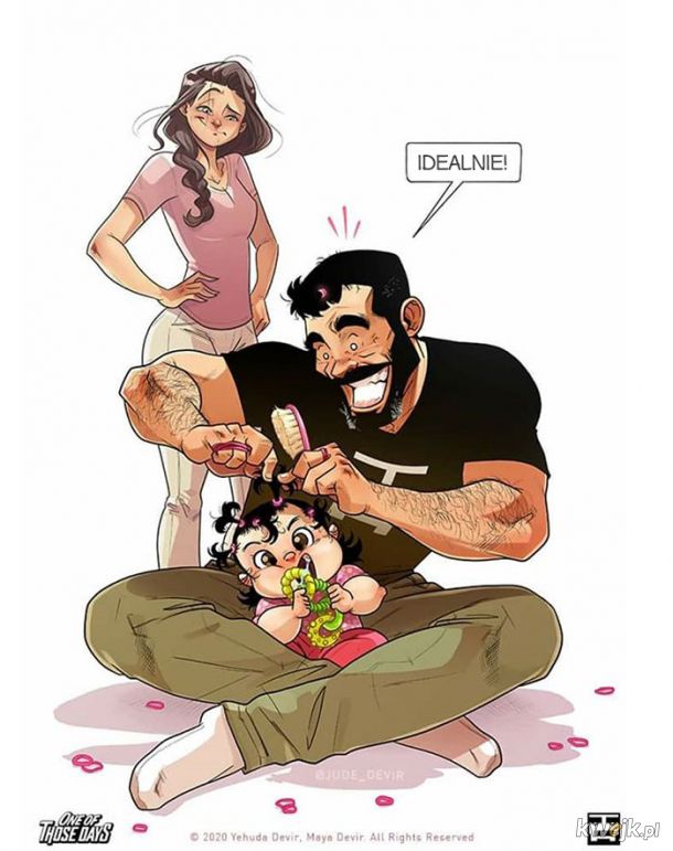 Yehuda Devir (wciąż) ilustruje swoje życie z żoną - i nowo narodzoną córką, obrazek 4