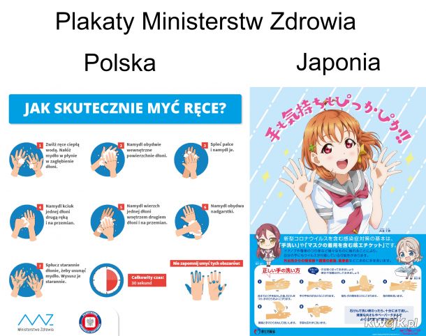 Plakaty ministerstw zdrowia