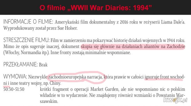 Najdziwniejsze i najciekawsze fragmenty z raportu Reduty Dobrego Imienia o "zniesławieniach Polski w serwisach streamingowych", obrazek 15