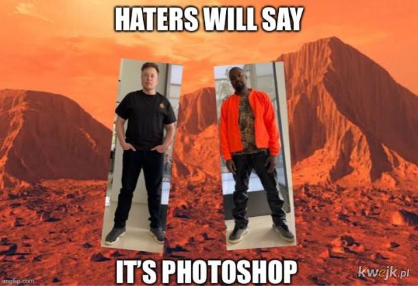 Kanye West-Kardashian i Elon musk na Marsie