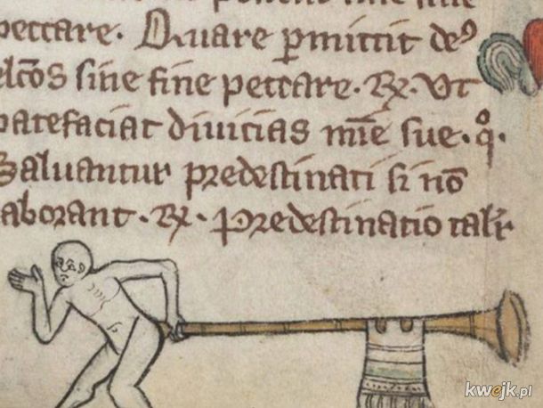 Średniowieczni iluminatorzy naprawdę mieli dziwny fetysz trąbek w pupie, obrazek 2