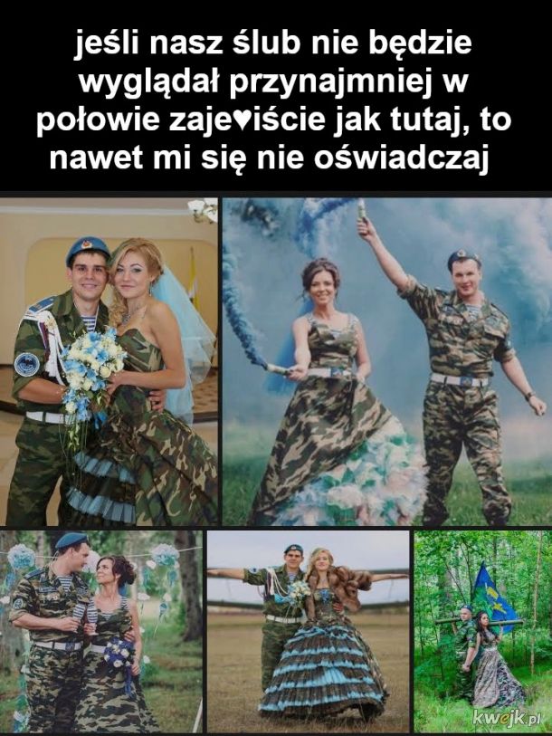 Moda na militarne zaślubiny