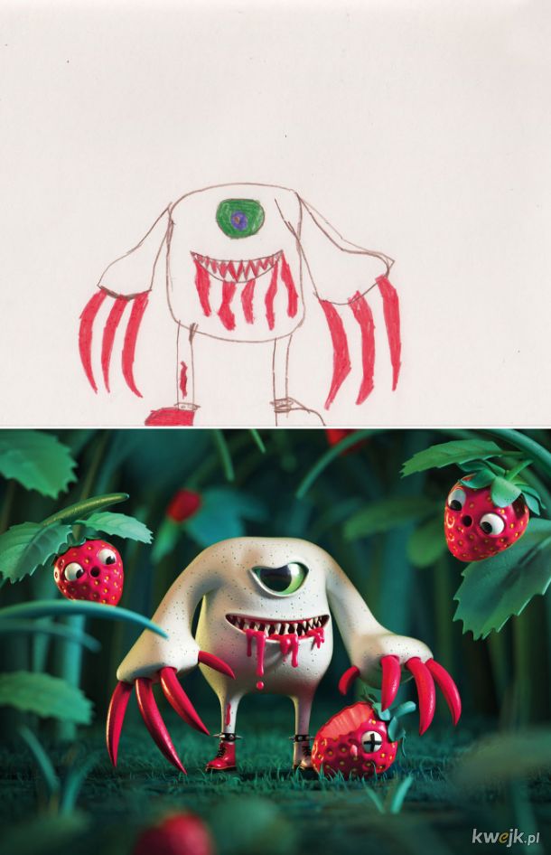 The Monster Project - artyści odtwarzają dziecięce rysunki potworów
