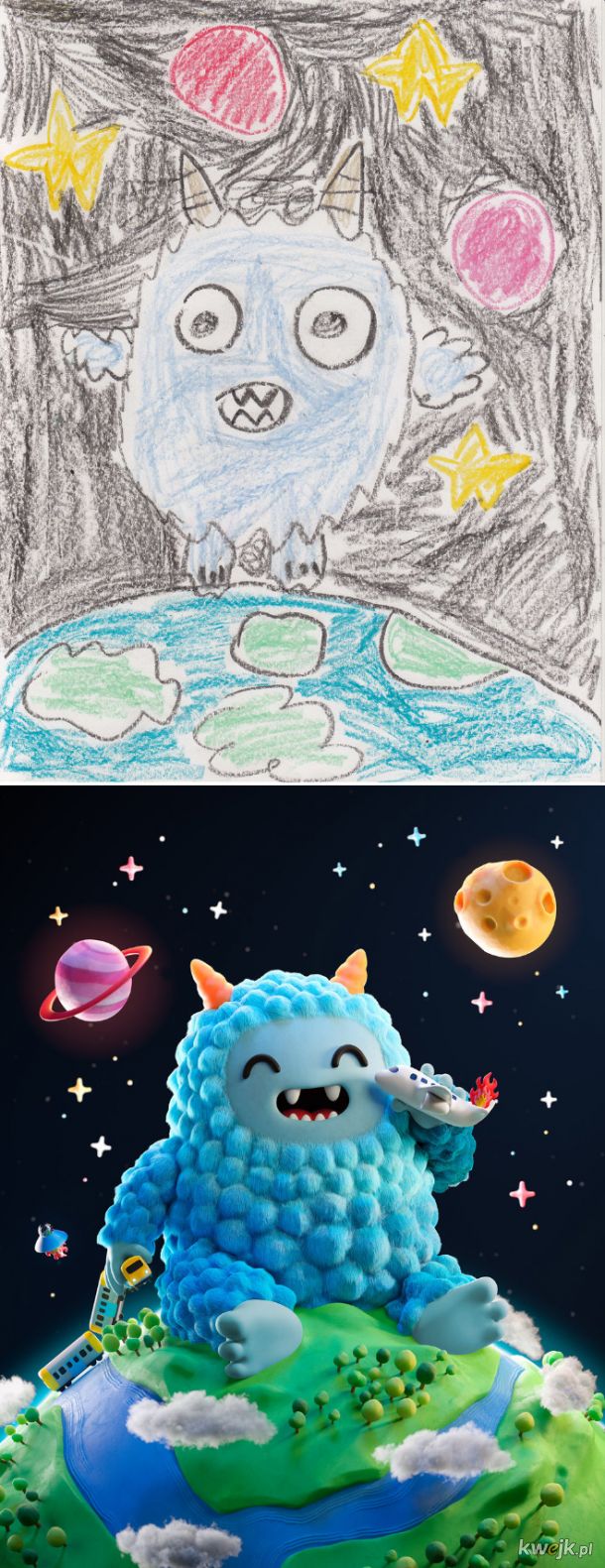 The Monster Project - artyści odtwarzają dziecięce rysunki potworów, obrazek 8