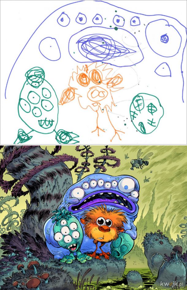 The Monster Project - artyści odtwarzają dziecięce rysunki potworów