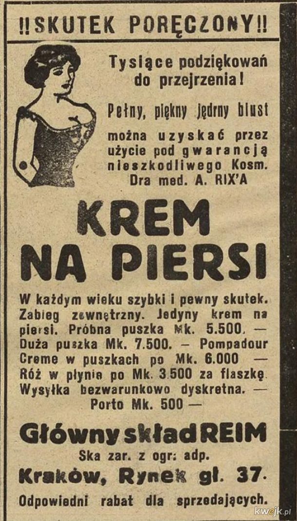 Reklama z 1923 roku