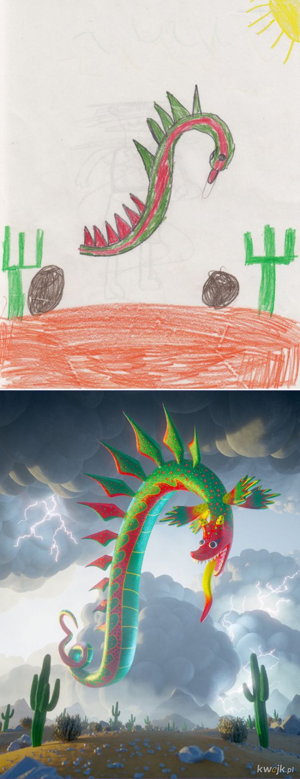 The Monster Project - artyści odtwarzają dziecięce rysunki potworów, obrazek 2