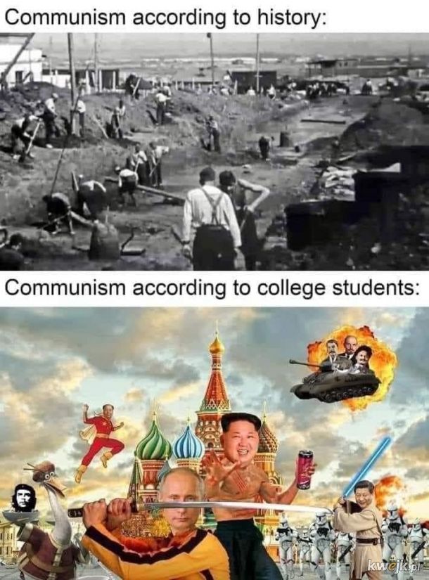 Komunizm wg historii i wg amerykańskich studentów