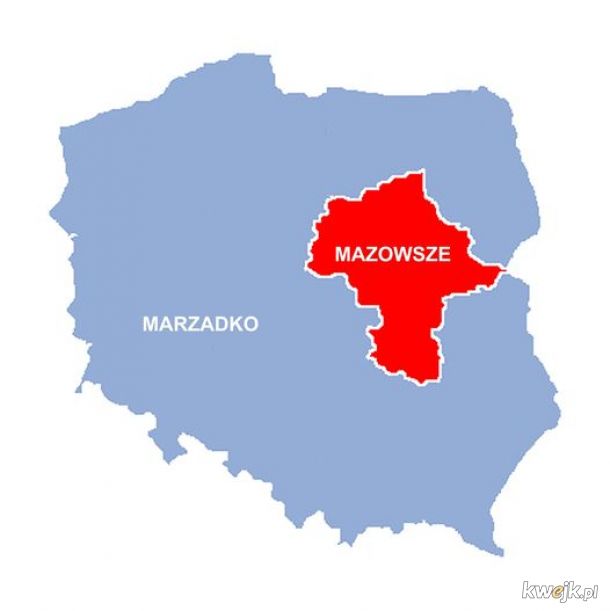 Polskie miejscowości i ich przeciwieństwa na mapie