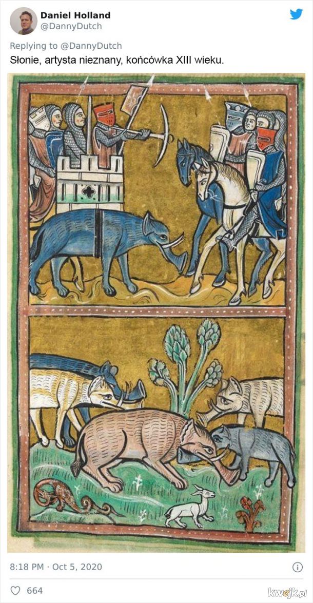 Oto jak średniowieczni artyści wyobrażali sobie zwierzęta, których nigdy w życiu nie widzieli, obrazek 6