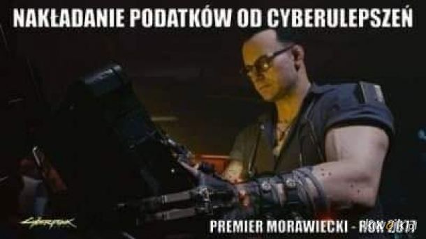 Morawiecki rok 2077 dziesiąta kadencja PiS - cyberpunkowane