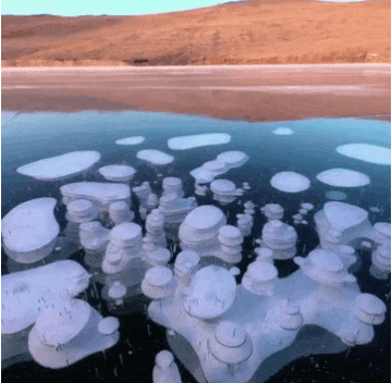 Metan uwięziony w lodzie, Jez. Bajkał, 2020