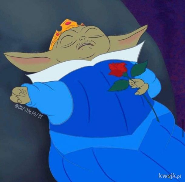 Baby Yoda jako księżniczki Disneya xD