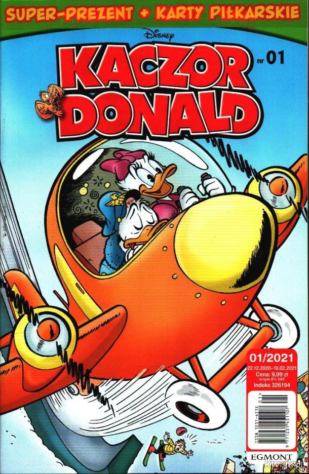 Kaczor Donald 2021-01 już w sprzedaży ! (data na okładce błędna. numer miał premierę 21.01.2021r.)
