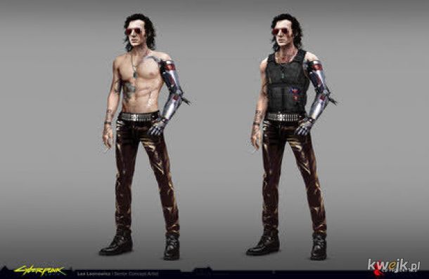 Najciekawsze grafiki koncepcyjne do Cyberpunka 2077 - Johny Silverhand na początku nie wyglądał jak Keanu Reeves!, obrazek 4