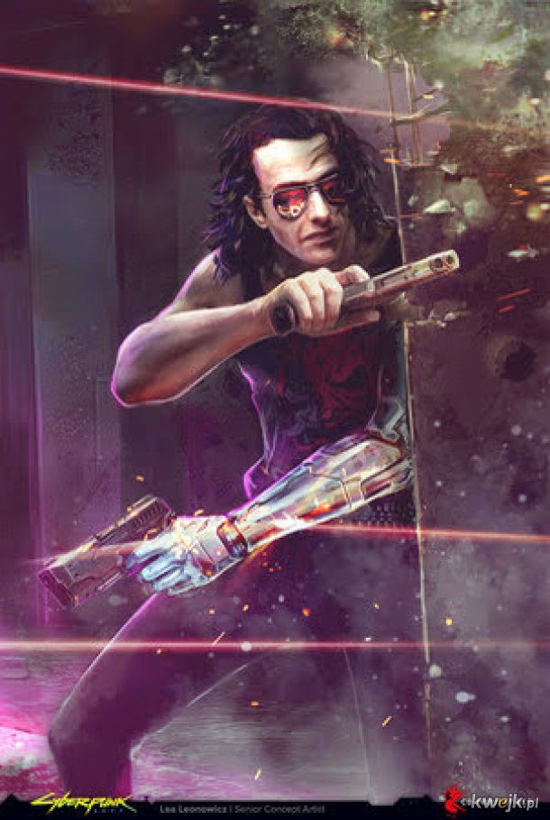 Najciekawsze grafiki koncepcyjne do Cyberpunka 2077 - Johny Silverhand na początku nie wyglądał jak Keanu Reeves!, obrazek 9