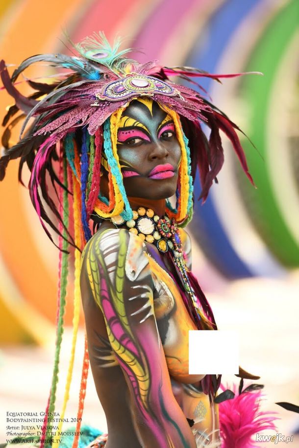 Zdjęcia z festiwalu Body-artu w Gwinei Równikowej