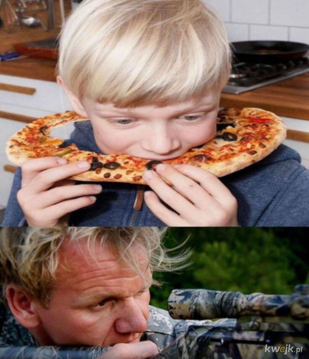 Jedzenie pizzy