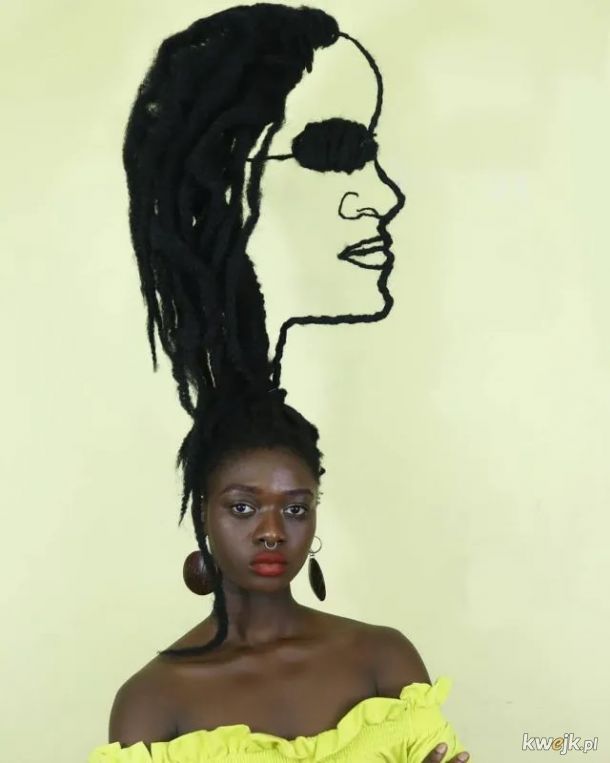 Afrykańska artystka tworzy niesamowite rzeźby z własnych włosów