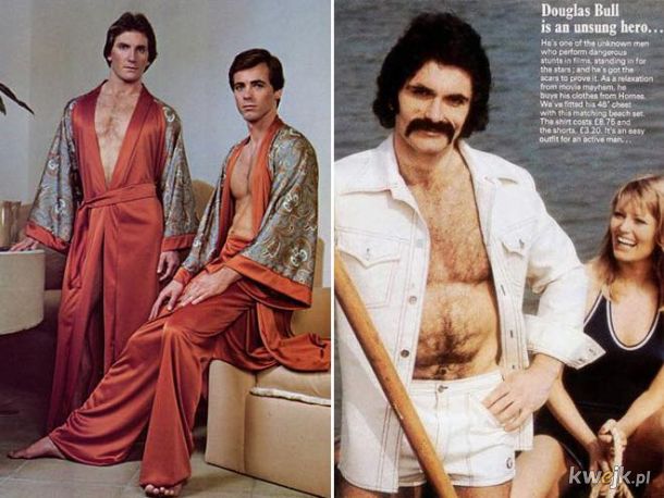 Moda męska z lat 70-tych