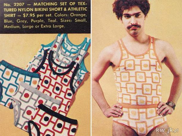 Moda męska z lat 70-tych